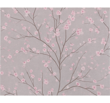 Blumentapete mit dämmerndem kirschblütenzweig - TenStickers