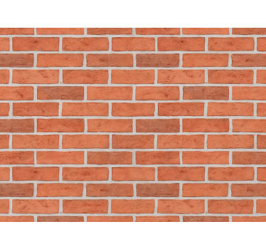 Ziegel tapete klassische rote backsteinmauer - TenStickers