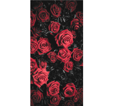 Blumentapete schöne rote rosen - TenStickers