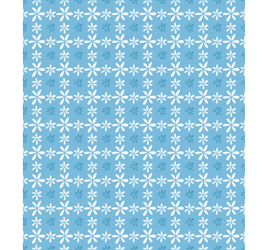 Blumentapete mit weißen gänseblümchen - TenStickers