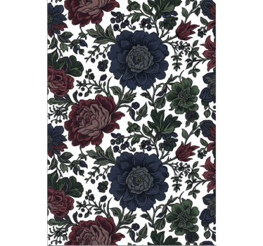 Blumentapete dunkle stimmungsvolle blumen (b0bj74v7wb) - TenStickers