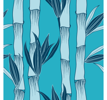 Tapete Natur blaues Bambusholz - TenStickers