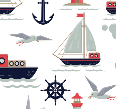 Tapete Baby nautische kinderzimmer - TenStickers