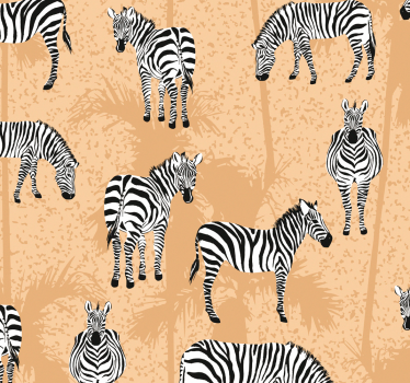 Zebras safari Wandtapete - TenStickers