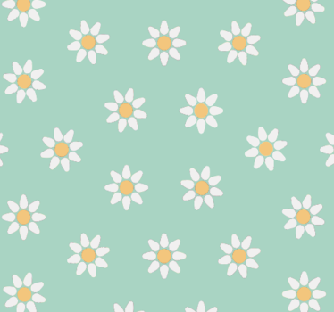 Gänseblümchen Blumen Tapete für Kinderzimmern - TenStickers