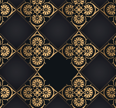 Tapete Barock geometrische fliesen eleganz - TenStickers