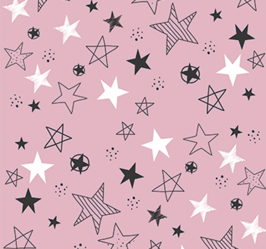 Tapete Jugendzimmer rosa Sterne - TenStickers