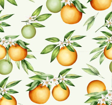 Natur Tapete Orangen - TenStickers