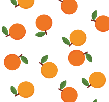 Zitronen Tapete Cartoon orangen - TenStickers