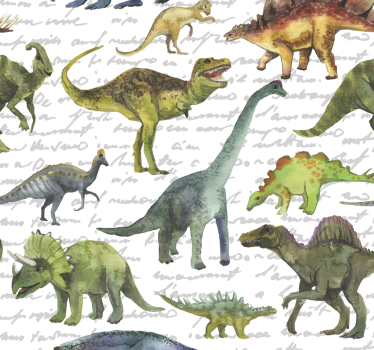 Kinderzimmer Tapete Realistische dinosaurier - TenStickers
