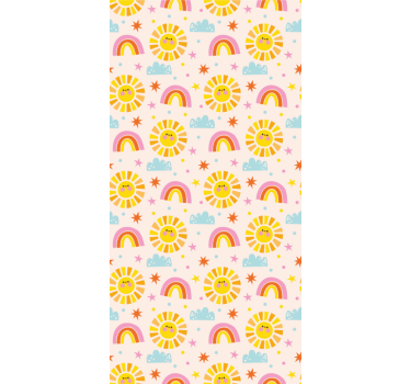 Tapete Baby sonnenschein regenbogen - TenStickers