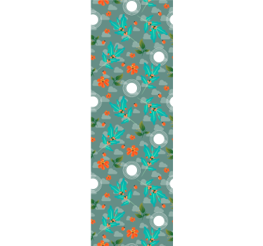 Tapete Esszimmer blumen geometrisch - TenStickers