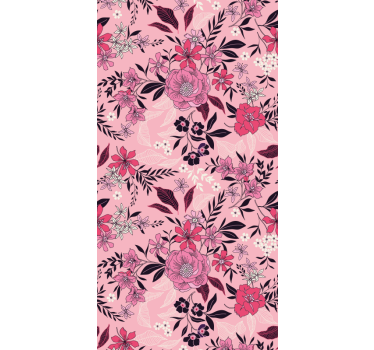 Blumentapete florales blütenmotiv - TenStickers