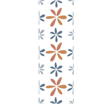 Tapete Esszimmer florale geometrische muster - TenStickers