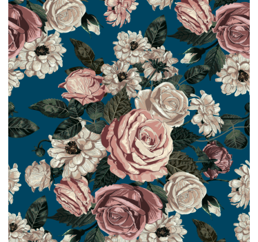 Blumentapete elegante blumen - TenStickers
