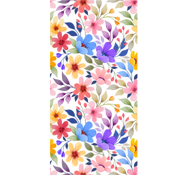 Blumentapete florale blüte - TenStickers