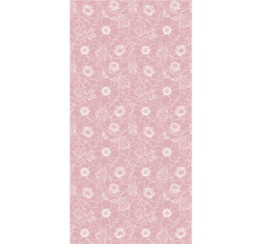 Blumentapete florales umrissmotiv - TenStickers
