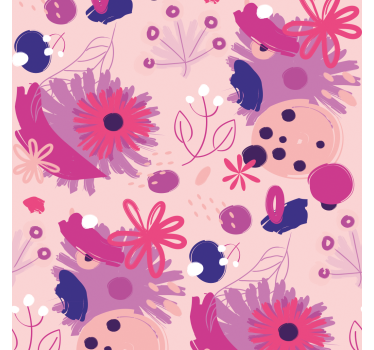 Blumentapete blumenarrangement-design - TenStickers
