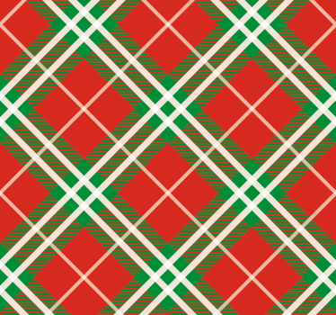 klassische Vliestapete Roter und grüner schottischer tartan - TenStickers