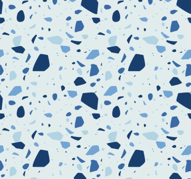 Vliestapete Steinoptik Blauer terrazo - TenStickers