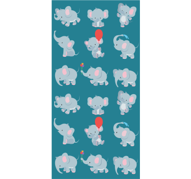 Tapete Baby verspielte elefanten - TenStickers