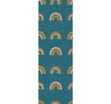 Tapete Schlafzimmer modern Regenbogen-Muster - TenStickers