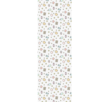 Tapete Baby süßigkeiten-inspiriertes muster - TenStickers