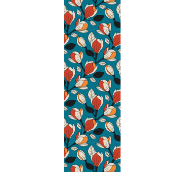 Vliestapete Esszimmer Sommerliche blumenmotive - TenStickers
