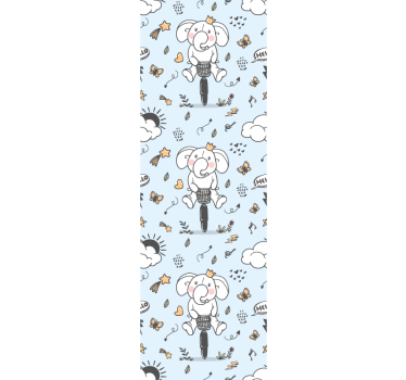 Tapete Baby elefanten-spritztour - TenStickers