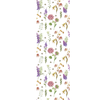 Tapete Natur botanische Wildblumen - TenStickers