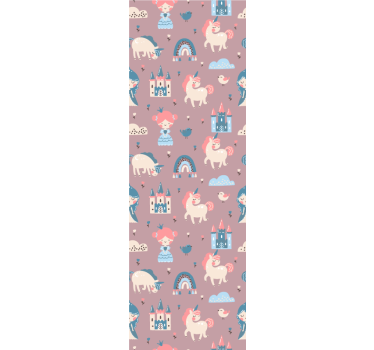 Tapete Baby märchen-einhörner - TenStickers