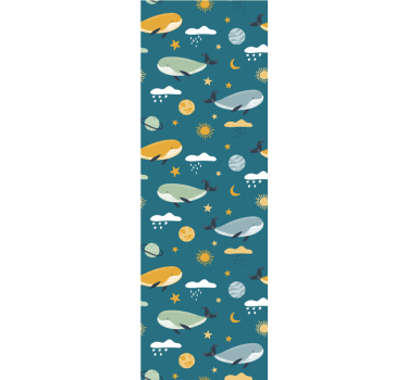 Tapete Sternenhimmel himmlische zeppeline - TenStickers