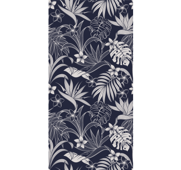 Tapete Natur tropisches Blumendesign - TenStickers
