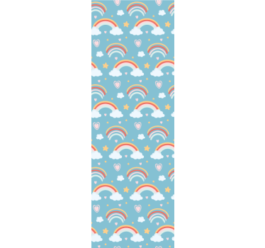 Tapete Baby verspielte regenbogenwolken - TenStickers