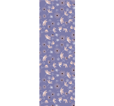 Blumentapete blumen-blattmuster - TenStickers