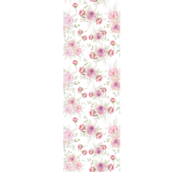 Schlafzimmer Tapete  zartes Blumenmuster - TenStickers