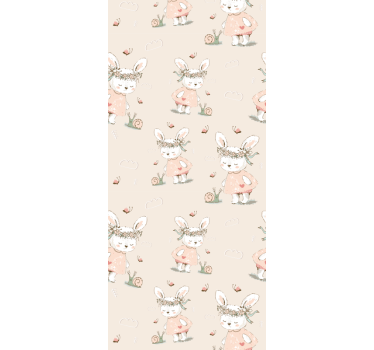 Tapete Baby mythisches kaninchenmotiv - TenStickers