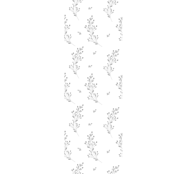 Blumentapete in beiger floraler eleganz - TenStickers