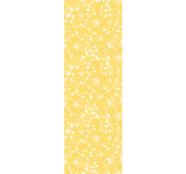 Blumentapete lebendiges gelbes muster - TenStickers