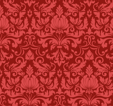 Schlafzimmer Tapete  Barock"samt" - TenStickers