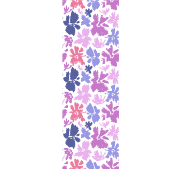 Tapete Esszimmer lila blumenschmuck - TenStickers