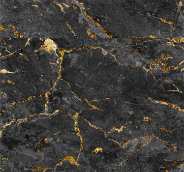 Vliestapete Marmor Schwarzgoldene marmorimitation - TenStickers