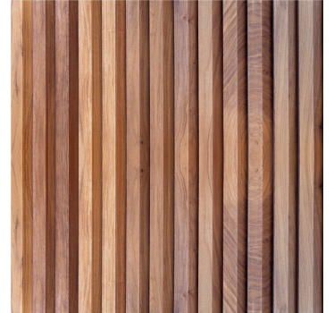 Wohnzimmer Wandtapete mit Holzstäben - TenStickers