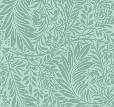 Vintage Muster Tapete mintgrün für Esszimmer - TenStickers
