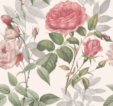 Fototapete Natur große Rosen - TenStickers