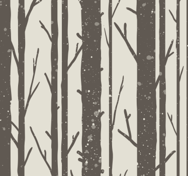 Tapete Kopfteil winterbäume - TenStickers