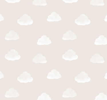 Tapete Baby beiges Wolkenmuster - TenStickers