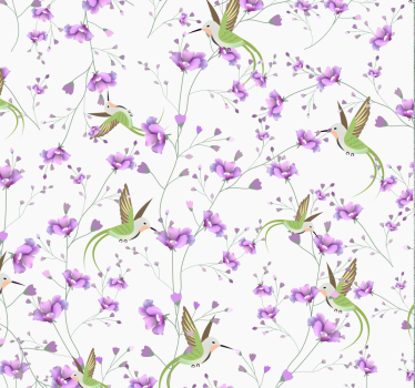 Blumentapete blumenmotiv eleganz - TenStickers