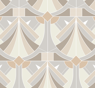 Tapete Eingang geometrisches art-deco-design - TenStickers