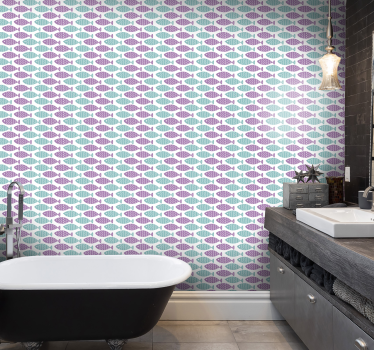Tapete Baby geometrisches fischmotiv - TenStickers